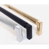 UCHWYT Meblowy 328x12 TRAMA Relingowy Radełkowany Rączka GOLDEN L-320 mm