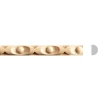Listwa Drewniana Bukowa Półwałek Kulki Plecionka Owalna 15x8mm 1200mm 0266