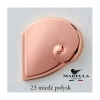 UCHWYT Meblowy MUSZELKA Duża 95x38 Rączka MIEDŹ Połysk L-64 mm