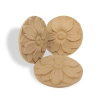 ROZETA , ORNAMENT KWIATOWY Z PYŁU DRZEWNEGO – F570197