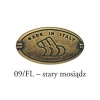 GAŁKA Meblowa 47x37 mm ARABESQUE Retro Vintage Rączka Uchwyt Stary Mosiądz