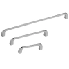 UCHWYT Meblowy 172x7 Relingowy CLIP Designerski Reling CHROM Połysk L-160