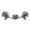 UCHWYT Meblowy OSIRIS 124x40 Retro Vintage Klasyczny Stare Srebro L-64 mm