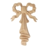 DEKOR 125x74mm Ornament Ozdobny Girlanda Kokarda z Pyłu Drzewnego DIY
