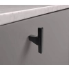 GAŁKA Meblowa 50x9 T-BAR LITTERA Nowoczesny Designerski Uchwyt CZARNY MAT