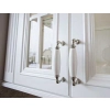 UCHWYT Meblowy DECORA Ceramiczny 146x24 Klasyczny Nikiel Połysk Biały L-128