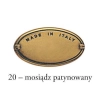 WSPORNIK Półki Uchwyt Podpórka COTTAGE 240x195 mm 70kg MOSIĄDZ PATYNA