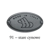 UCHWYT Meblowy 90x31 Wpuszczany NOVECENTO Prostokątny Stara Cyna Szary