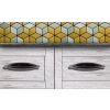 UCHWYT Meblowy Ceramiczny 144x27 COSMOPOLITAN Klasyczny Grafit Czarny L-128