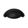 UCHWYT Meblowy MUSZELKA ORIONE 72x26 Rączka CZARNY MAT L-64 mm