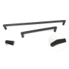 UCHWYT Meblowy Relingowy 173x13 AQUA Ryflowany Designerski CZARNY MAT L-160