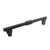 UCHWYT Meblowy 154x11 Relingowy LITTERA Designerski CZARNY MAT L-128 mm