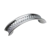 UCHWYT Meblowy CABOTO 124x28 Retro Vintage Klasyczny CHROM Połysk L-96 mm