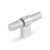 UCHWYT Meblowy 60x30 T-BAR Rączka Gałka Aureo Nowoczesny Ryflowana CHROM