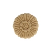 DEKOR fi 54 mm Okrągła Rozeta Ornament Ozdobny Rośliny z Pyłu Drzewnego DIY