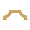 DEKOR 45x110 mm Ornament Ozdobny Dekoracyjny Detal z Pyłu Drzewnego DIY