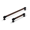 UCHWYT Meblowy FAGIS 340x25 mm Styl Industrialny + Rączka Drewno L-320 mm