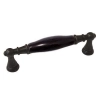 UCHWYT Meblowy FLORA Ceramiczny 112x18 Klasyczny Czarny MAT Black L-96