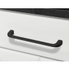UCHWYT Meblowy 108x7 Relingowy CLIP Designerski Reling CZARNY MAT L-96 mm