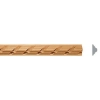 Listwa Rzeźbiona Bukowa Skręcona Wstęga 18x9mm 1200mm Meble Ramy 0015