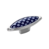 GAŁKA Meblowa Ceramiczna 69x25 Cosmopolitan Rączka CHROM + wzorek
