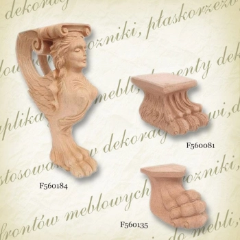NOGA DO MEBLI Z PYŁU DRZEWNEGO F560135