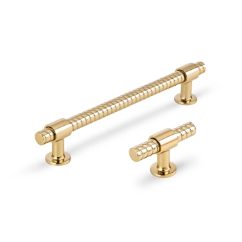 UCHWYT Meblowy 200x12 Rączka Szafki Fiero Art Deco Glamour ZŁOTY L-160