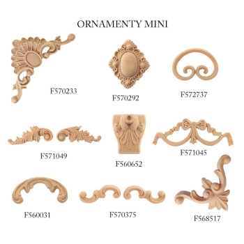 ORNAMENT Z PYŁU DRZEWNEGO, KOMPLET 2 SZT. MINI F570375