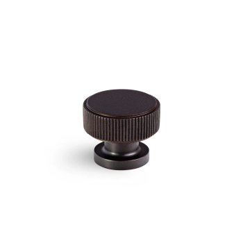 GAŁKA Meblowa 25 mm MOSIĄDZ Rączka Medea Uchwyt Radełkowany BRĄZOWA Ciemna