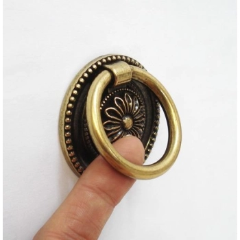 UCHWYT Meblowy Kołatka PERSEO Stare Złoto 50 mm Retro Vintage Antyk