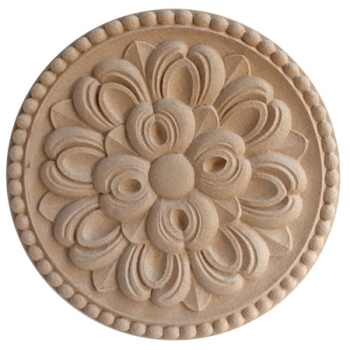 DEKOR 215 mm Okrągła Rozeta Ornament Ozdobny Dekoracyjny z Pyłu Drzewnego