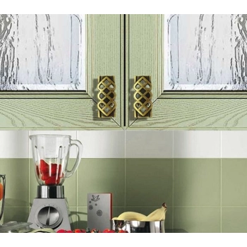 GAŁKA Meblowa 50x23 ARTISAN Retro Vintage Antyk Rączka Uchwyt Stary Mosiądz