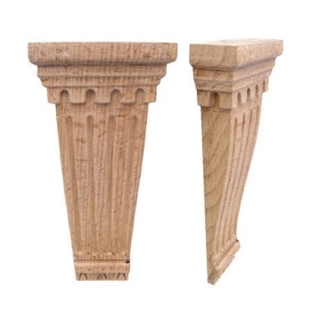 PODPORA Drewniana 200x100 mm Pilaster Dekor Ozdobny Wspornik Ornament BUK