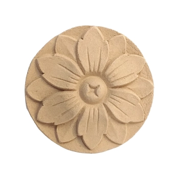 ROZETA , ORNAMENT KWIATOWY Z PYŁU DRZEWNEGO – F570197