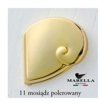 GAŁKA Meblowa 30x12 Ryflowana AQUA Nowoczesna Uchwyt Reling ZŁOTY Połysk