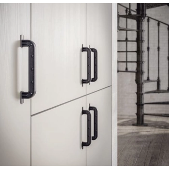 UCHWYT Meblowy LOFT 200x12 Factory Industrialny Podrapane Żelazo L-160 mm