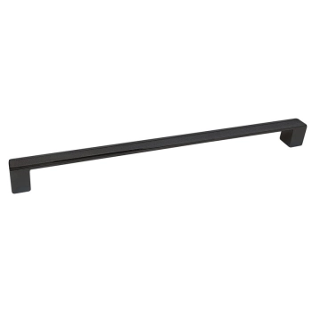 UCHWYT Meblowy 330x16 LERICI Rączka Szafki Radełkowany CZARNY MAT L-320