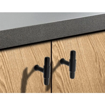 GAŁKA Meblowa 50x11 T-BAR TORUS Nowoczesny Designerski Uchwyt CZARNY MAT