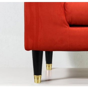 NÓŻKA Meblowa 160 mm Wkręcana Drewniana z Metalowym Zakończeniem MOSIĄDZ