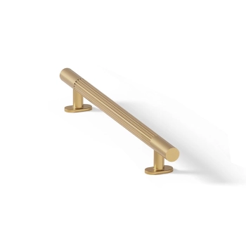 UCHWYT Meblowy 250x14 Relingowy Fluted Ryflowany ZŁOTY Szczotkowany L-192