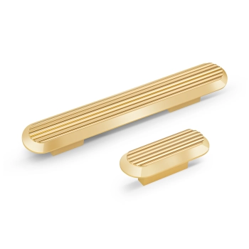GAŁKA Meblowa 120x26 Aria Ryflowana Rączka Reling Uchwyt ZŁOTY GOLD LUX L16