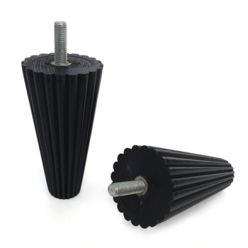 NÓŻKA Meblowa 120x65 Drewniana Ryflowana Wkręcana do Mebli Noga Drewno BUK