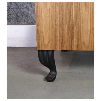 NÓŻKA Meblowa 140 mm Metalowa do Szafki Sofy Mebli Retro Antyk CZARNY MAT