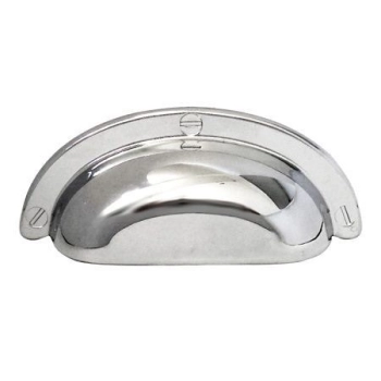 UCHWYT Meblowy MUSZELKA Duża 95x38 Rączka CHROM Połysk L-64 mm