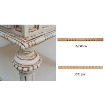 LISTWA DREWNIANA PÓŁWAŁEK EM00066M