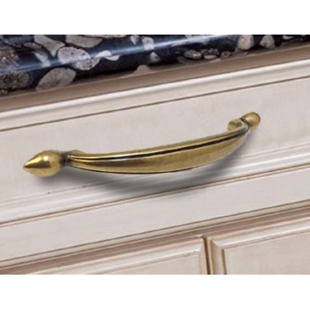 UCHWYT Meblowy TOSCA 100x14 Rączka Art Deco Klasyczny Stare Złoto L-64 mm