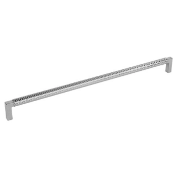 UCHWYT Meblowy 328x12 TRAMA Relingowy Radełkowany Rączka CHROM L-320 mm