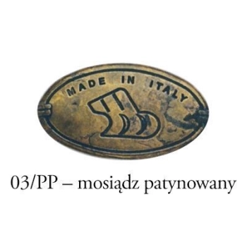 SZYLD Meblowy 14x21 na Klucz do Zamków Meblowych Retro Antyk MOSIĄDZ Patyna