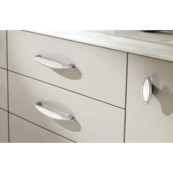UCHWYT Meblowy Ceramiczny 144x27 COSMOPOLITAN Klasyczny CHROM Połysk L-128