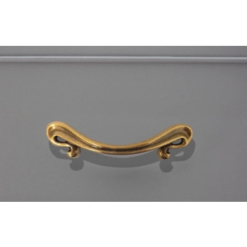 UCHWYT Meblowy ELEGANCE 155x32 Retro Rączka Stare Złoto Mosiądz L-96 mm